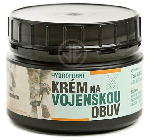 Hydrofóbní krém na vojenskou obuv, hnědý