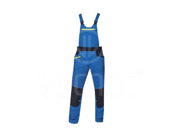 Montérkové pracovní kalhoty s laclem Ardon 4Xstretch, modré