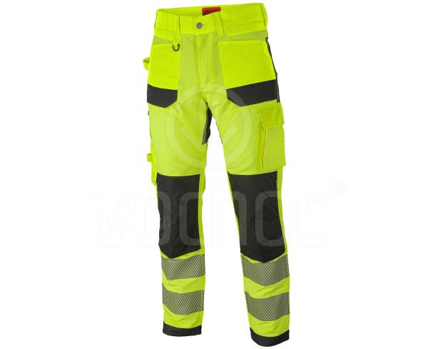 Reflexní strečové kalhoty Bennon EREBOS class 2 Hi-VIS, žluto-černé