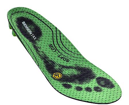 Vkládací stélka do obuvi ORTHOCOMFORT ESD Soft Low Insole, černo-zelená