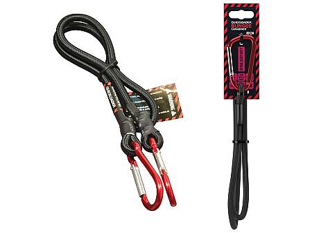 Upínací guma s karabinou QUICKLOADER Bungee/Carabiner, 45kg, 80cmx8mm