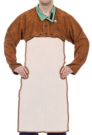 Svářečské rukávy WELDAS Lava Brown, vel.M-XL