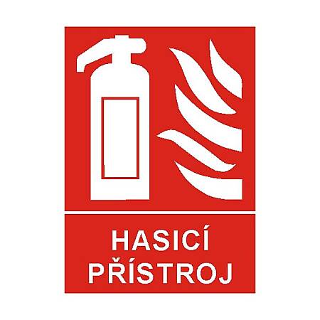 Tabulka Hasicí přístroj, A4, plast